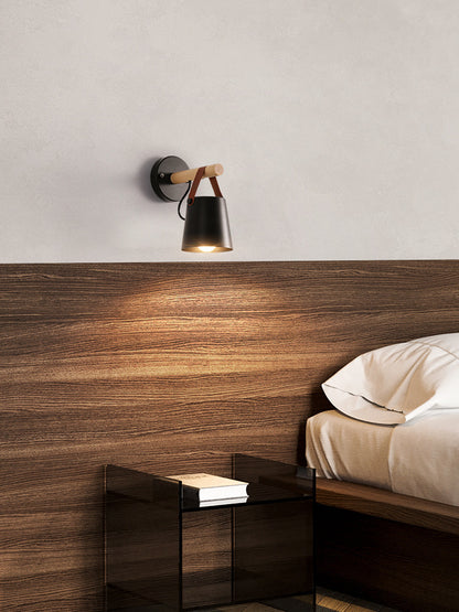 Corridor Study American Country Bedside Cafe Iron Belt Wall Lamp