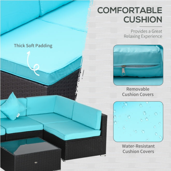 Wicker Chaise Patio Set