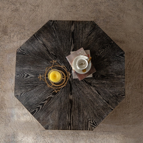 Retro Wood Octagon Table