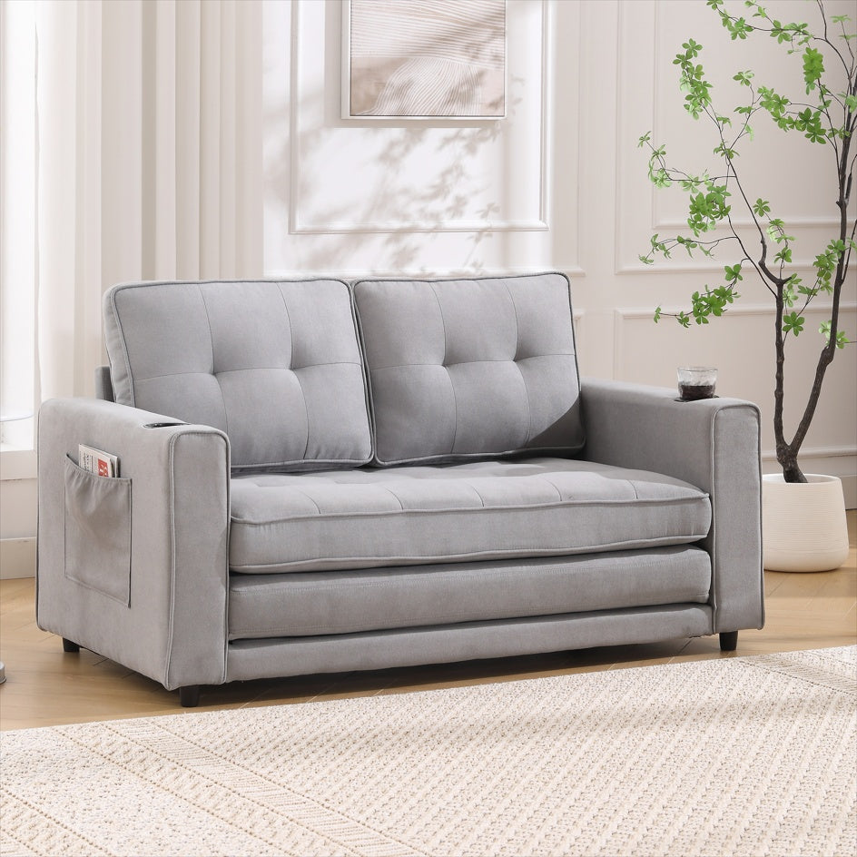 Modern Tufted Futon Sofa
