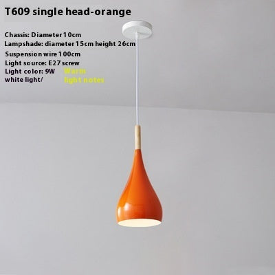 Nordic Macaron Three-end Ceiling Lamp Dining-room Lamp Modern Minimalist