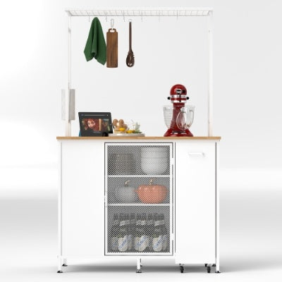 Gray Modern Pantry Hutch