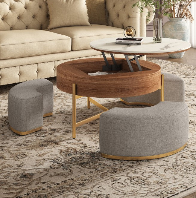 Black Extendable Nesting Table