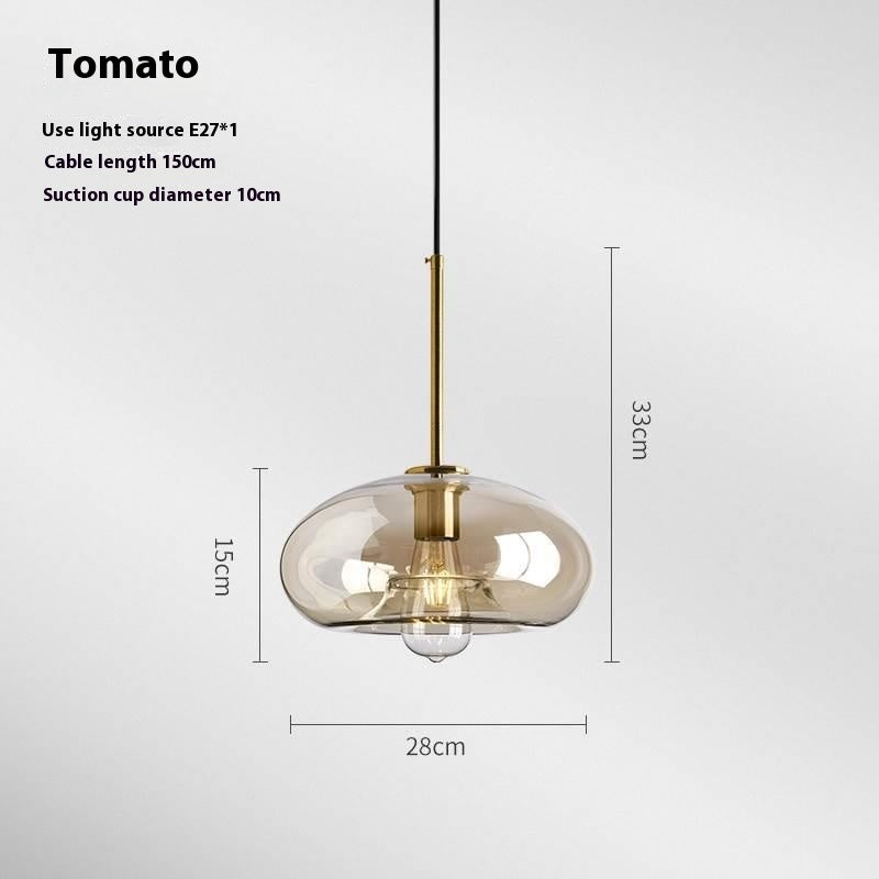 Creative Glass Chandelier Retro Restaurant Bedside Lamp