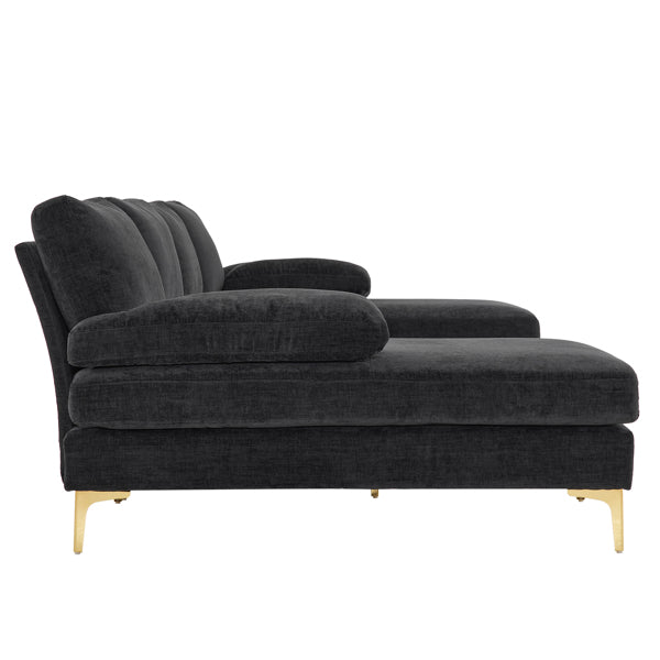 Gray Modular U-Shaped Sofa