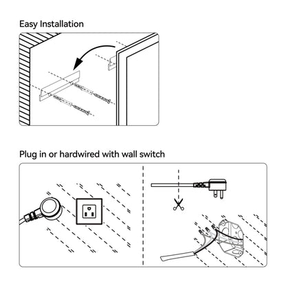 20 Inch X 28 Inch LED Bathroom Mirror