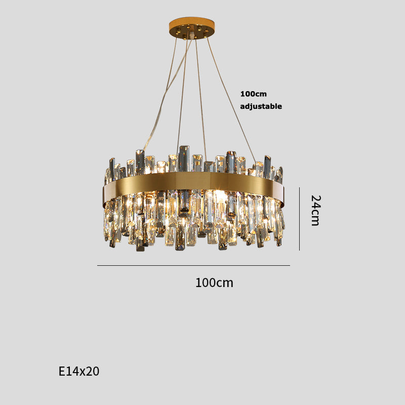 Simple Crystal Living Chandelier