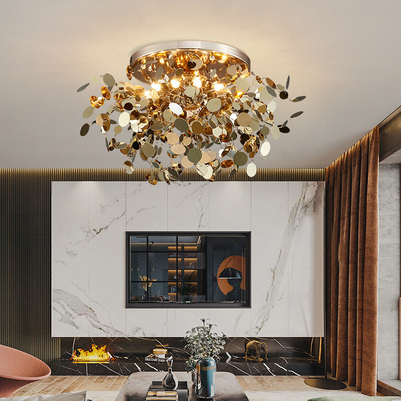 Stainless Steel Blade Chandelier