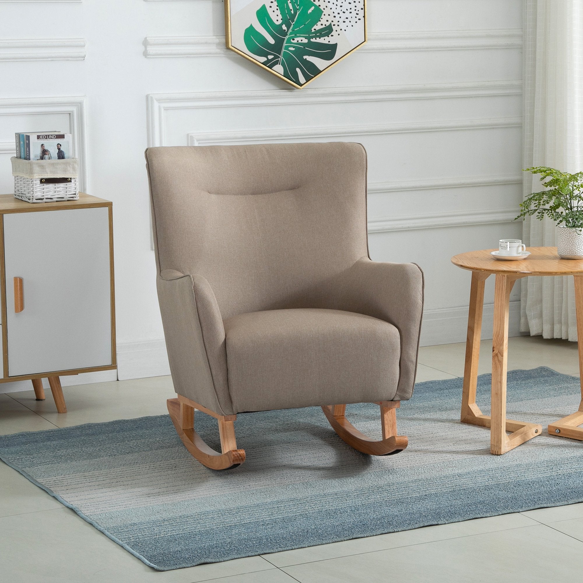 Grey Rocking Armchair