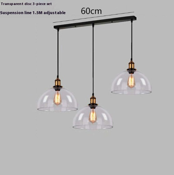 Transparent Glass Nordic Chandelier