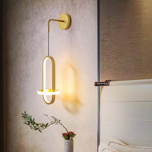 Nordic Light Luxury Wall Background Wall Bedroom Bedside Lamp