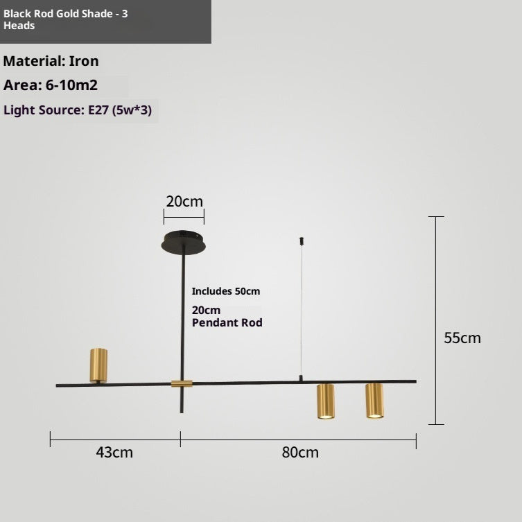 Nordic Retractable Boom Chandelier