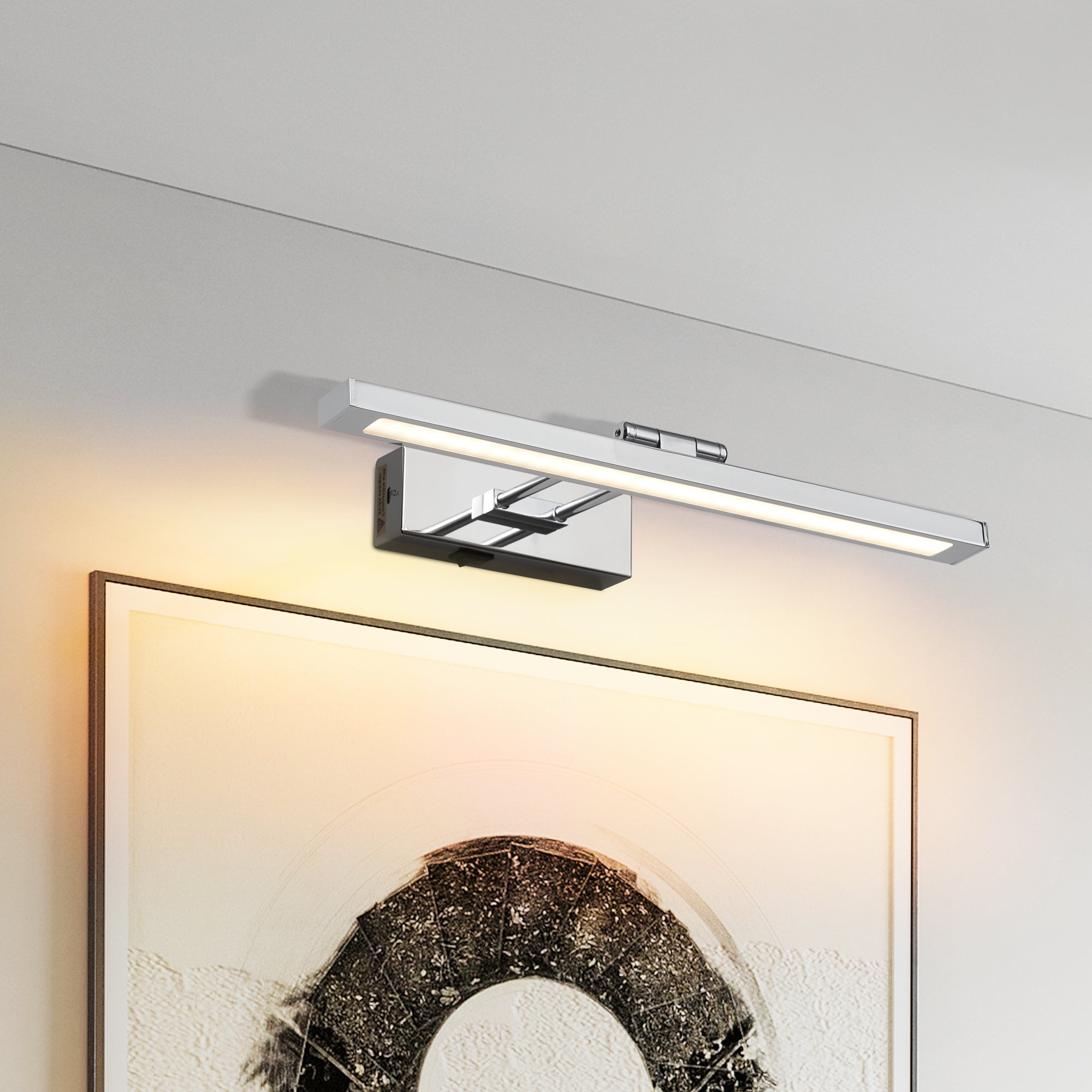 Chrome Wireless Picture Light