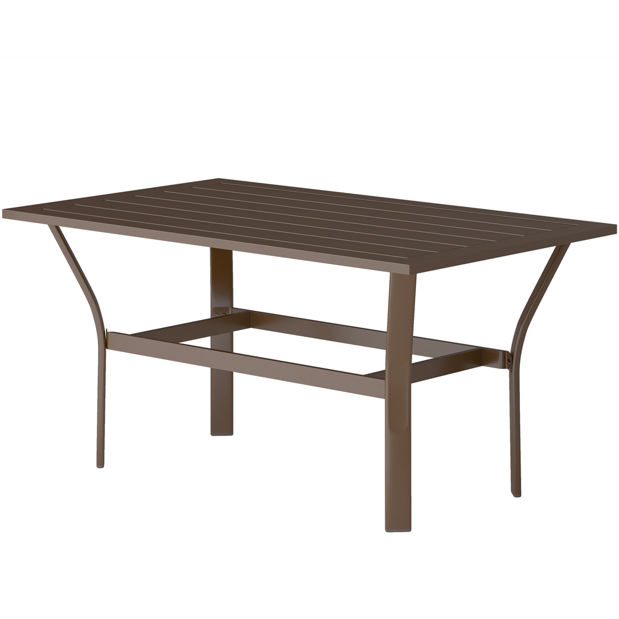 Brown Metal Patio Table