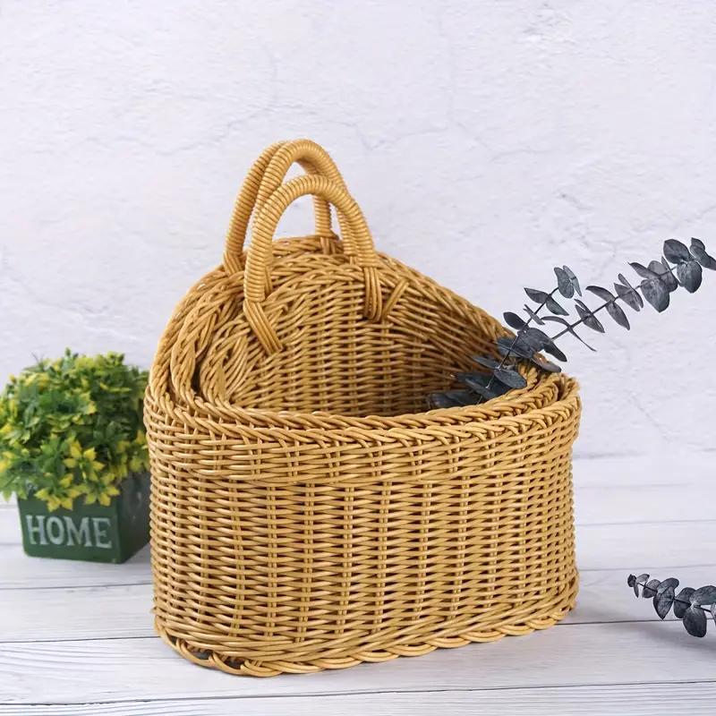 Rattan Wall Storage Baskets