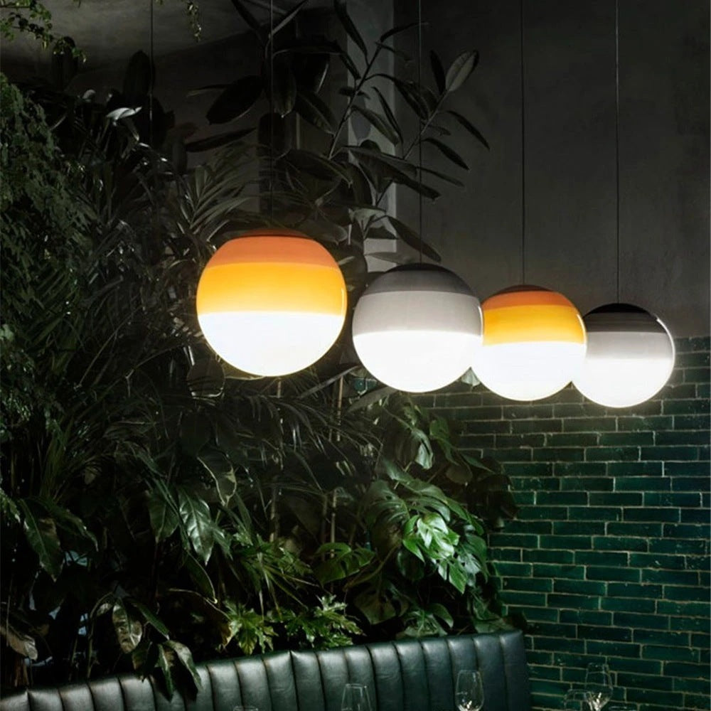 Nordic Minimalist Colorful Glass Chandelier