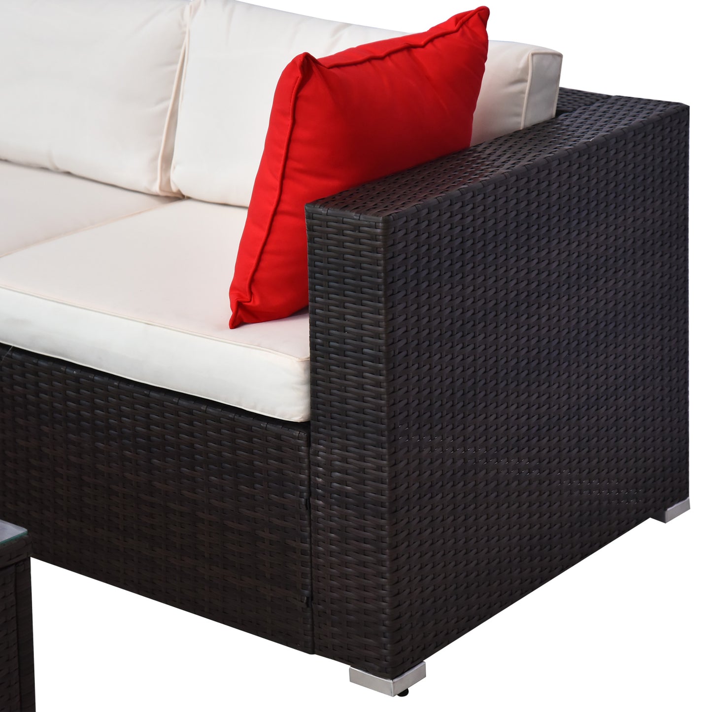 5-Piece Patio Furniture Set with Cushions