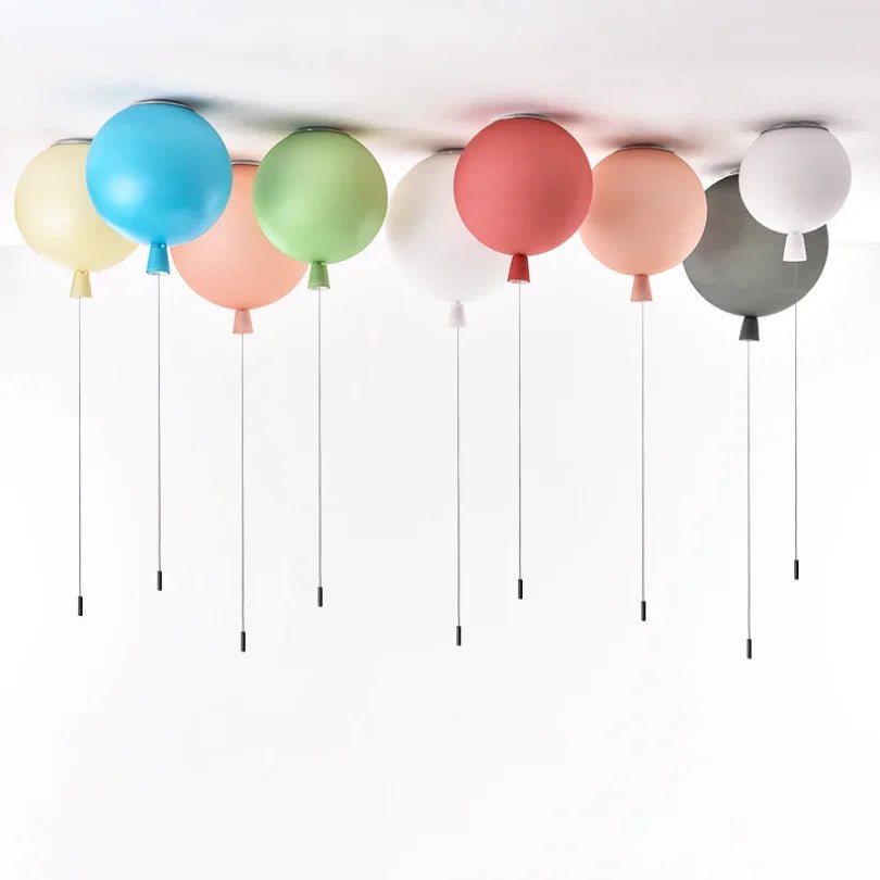 Balloon Acrylic Metal Pendant Light for Children's Rooms - Decorbites