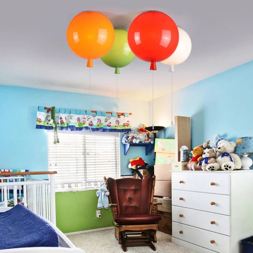Balloon Acrylic Metal Pendant Light for Children's Rooms - Decorbites