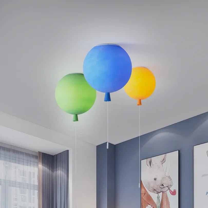 Balloon Acrylic Metal Pendant Light for Children's Rooms - Decorbites