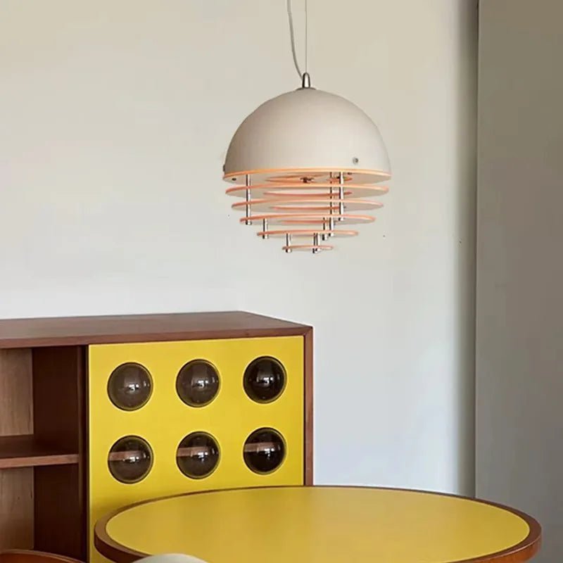 Bauhaus Sunset Orange Acrylic Pendant Light - Decorbites