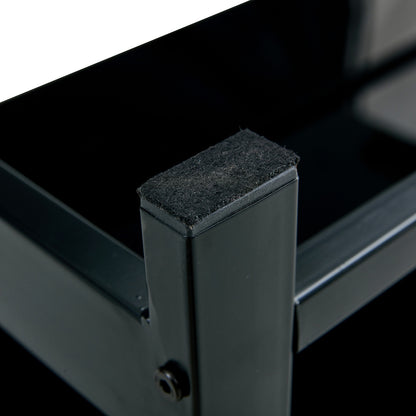 Glass Lift Top Coffee Table, 2-Layer Tempered Glass, Modern Simple, Black