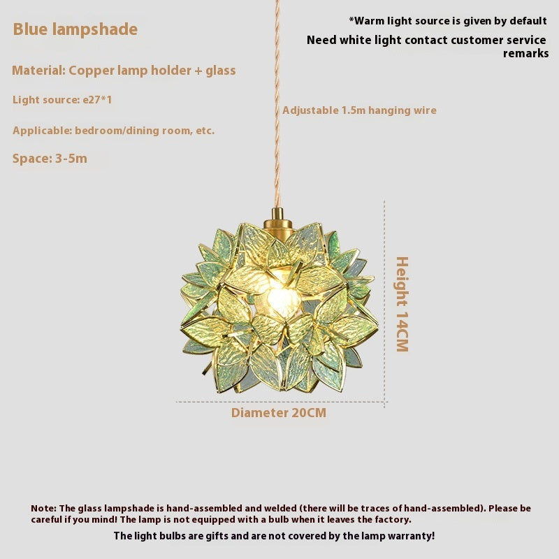 Stained Glass Chandelier Hanging Line Lamp