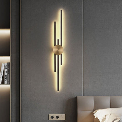 Full Copper Wall Lamp Nordic Light Luxury Long Living Room Corridor Wall Lamp