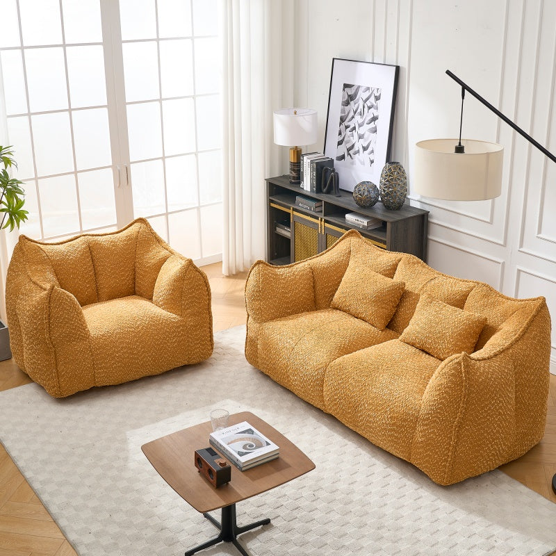 Boucle Bean Bag Chair