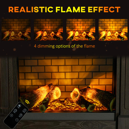 32" Electric Fireplace with Mantel