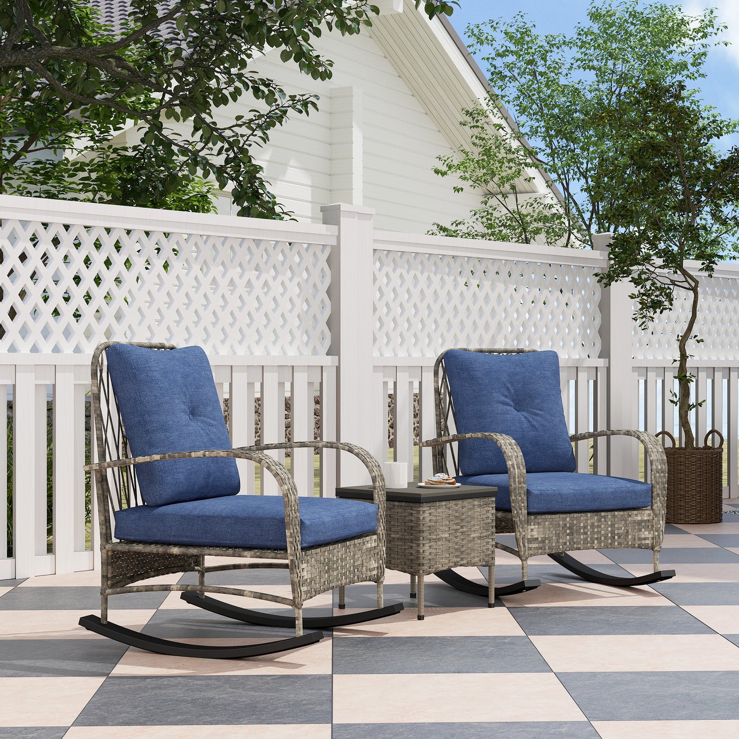 3 Piece Patio Furniture Set