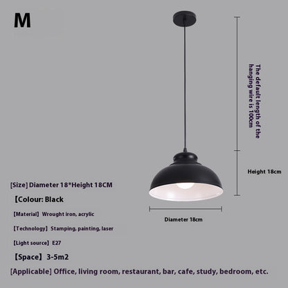 Simple Modern Single-head Droplight Restaurant Bar Decorative Lights
