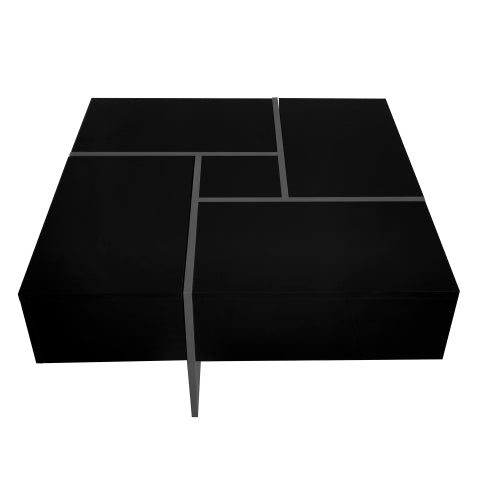 Black Storage Coffee Table