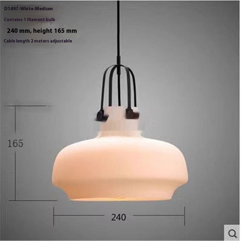 Amber Glass Bar Chandelier