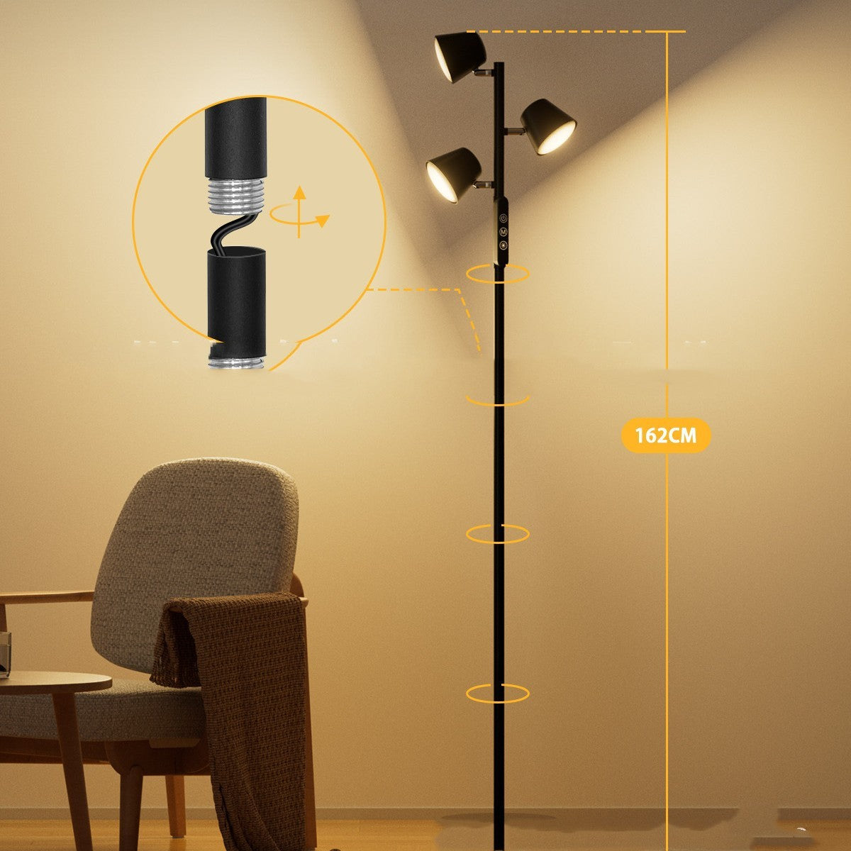Iron Touch Floor Lamp