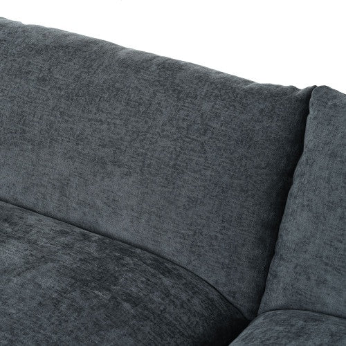 Gray Sectional Sofa Hidden Storage Dark Gray