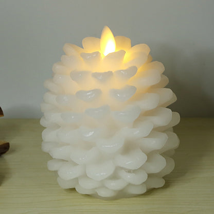Christmas Pinecone Decoration Paraffin Real Wax Pinecone Candle Pinecone Pinecone Christmas Living Room Bedroom Light