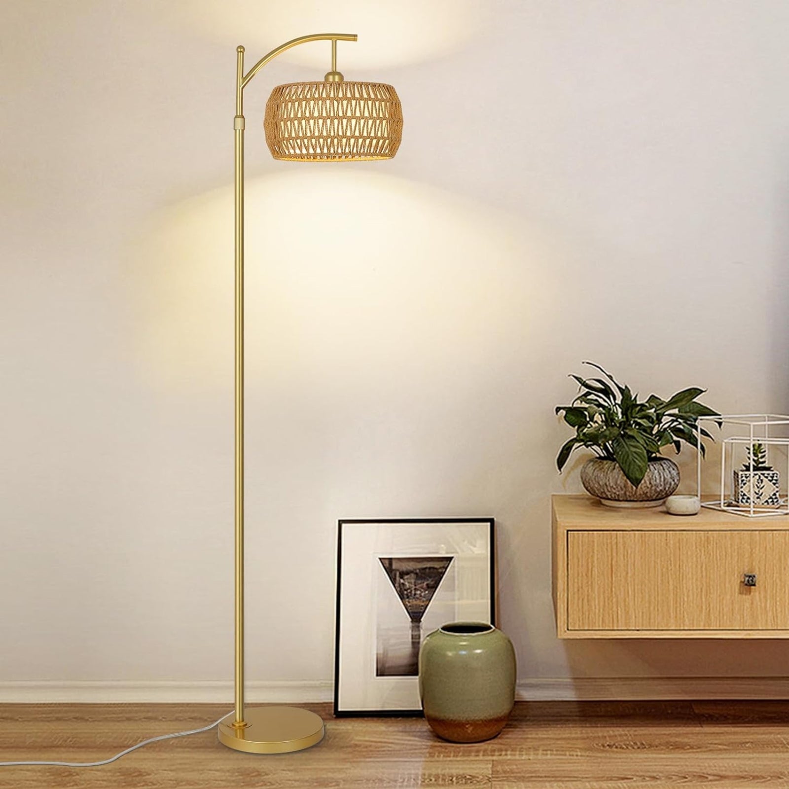 Gold Dimmable Floor Lamp
