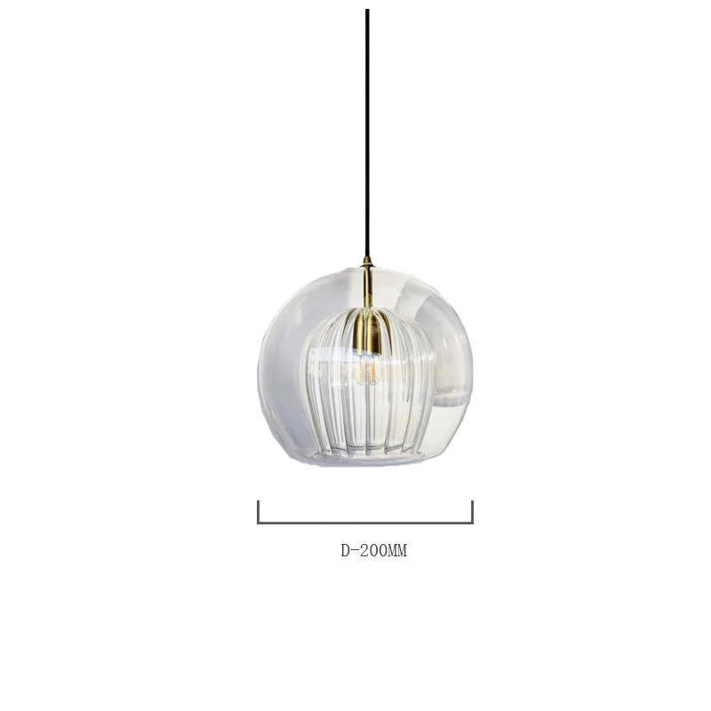 Creative Bar Restaurant Glass Jellyfish Chandelier