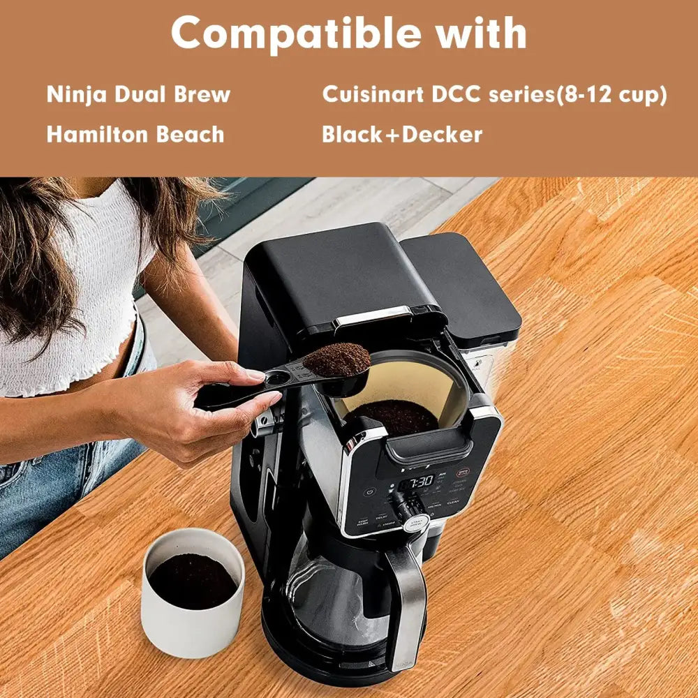 Black and silver reusable cone coffee maker filter with digital display and silver accents by decorbites cone coffee