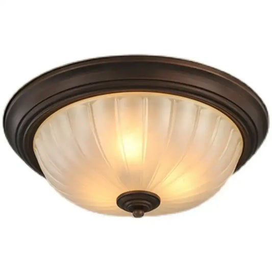 Black bronze ceiling light with frosted ribbed glass shade for kitchen and bedroom by decorbites black bronze