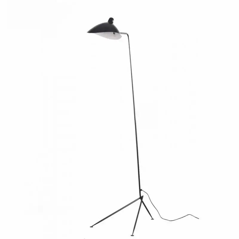 Black metal 3-arm floor lamp with adjustable arm and tripod base for living room decorbites adjustable arm design
