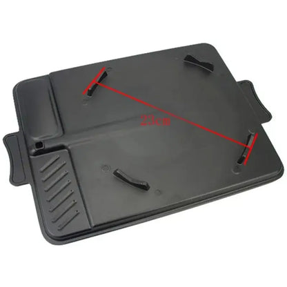 Black plastic laptop stand with adjustable feet and wrist rest for decorbites korean grill and grill pan use