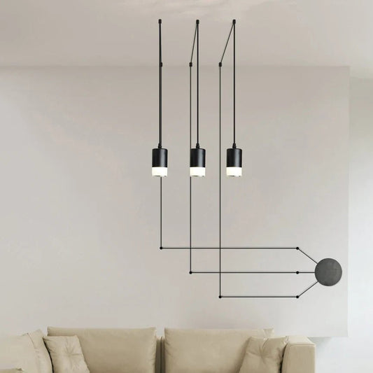 Black Rope Spider Pendant Light - Decorbites