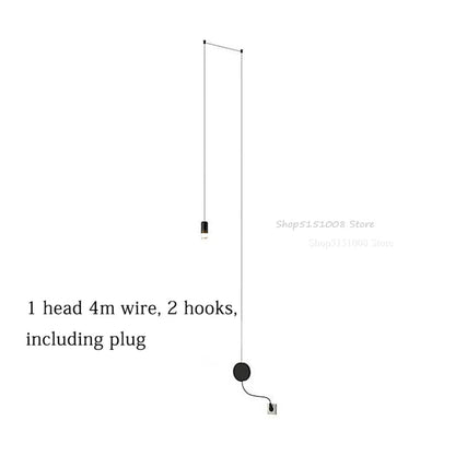 Black Rope Spider Pendant Light - Decorbites