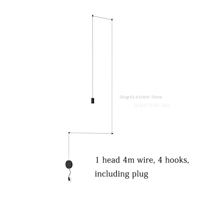 Black Rope Spider Pendant Light - Decorbites