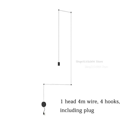 Black Rope Spider Pendant Light - Decorbites
