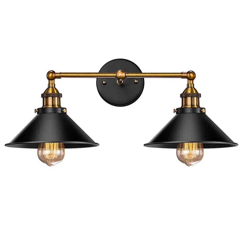 Black Vintage Metal Multi-Head Pendant Light - Decorbites