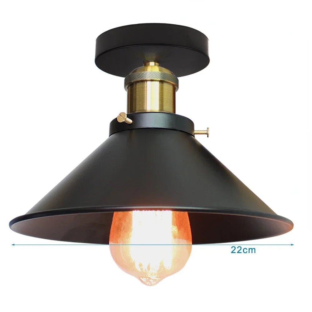 Black Vintage Multi-Head Metal Pendant Light - Decorbites
