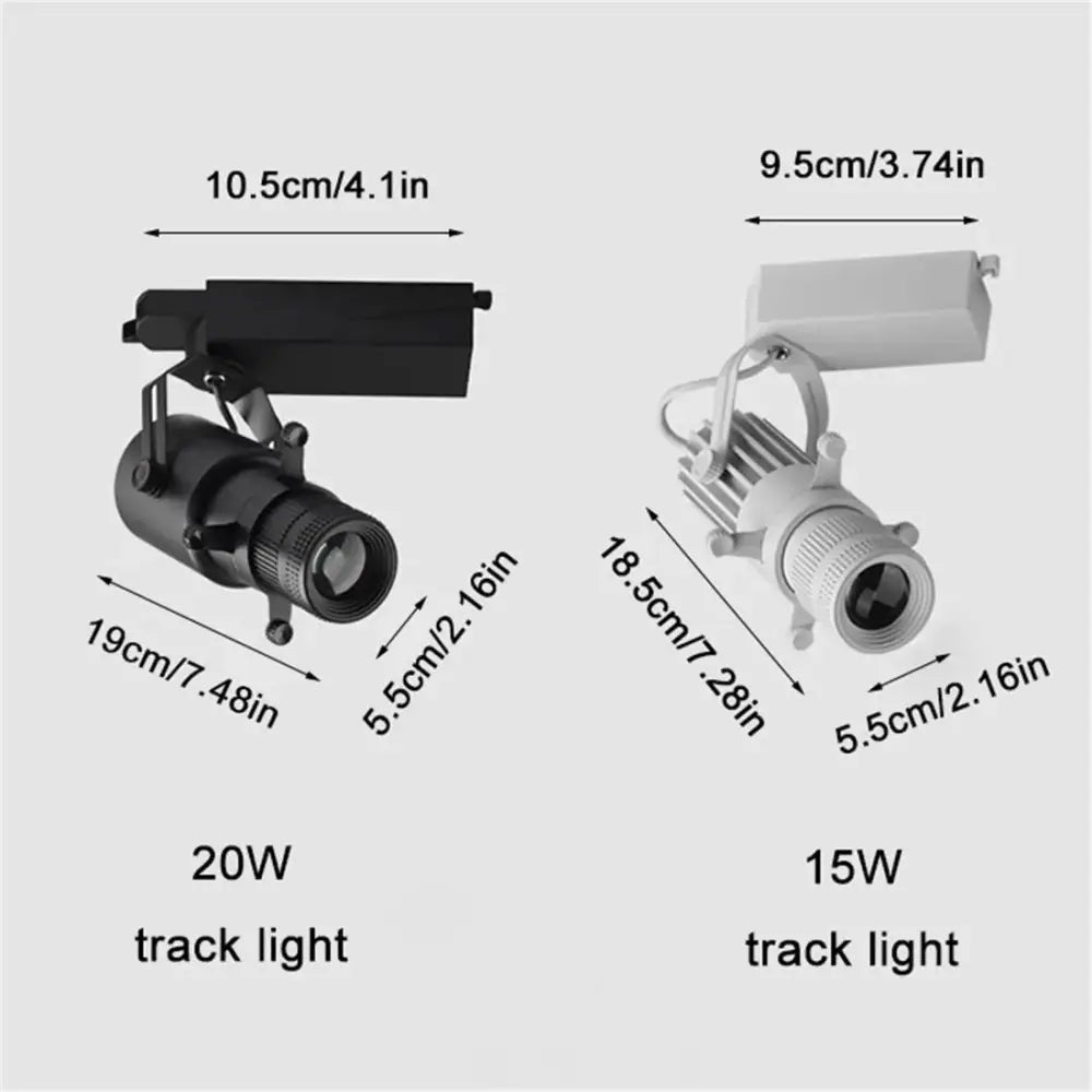 Black wireless remote led spotlight with adjustable heads 20w sleek lens and 15w ribbed design for stage and party use